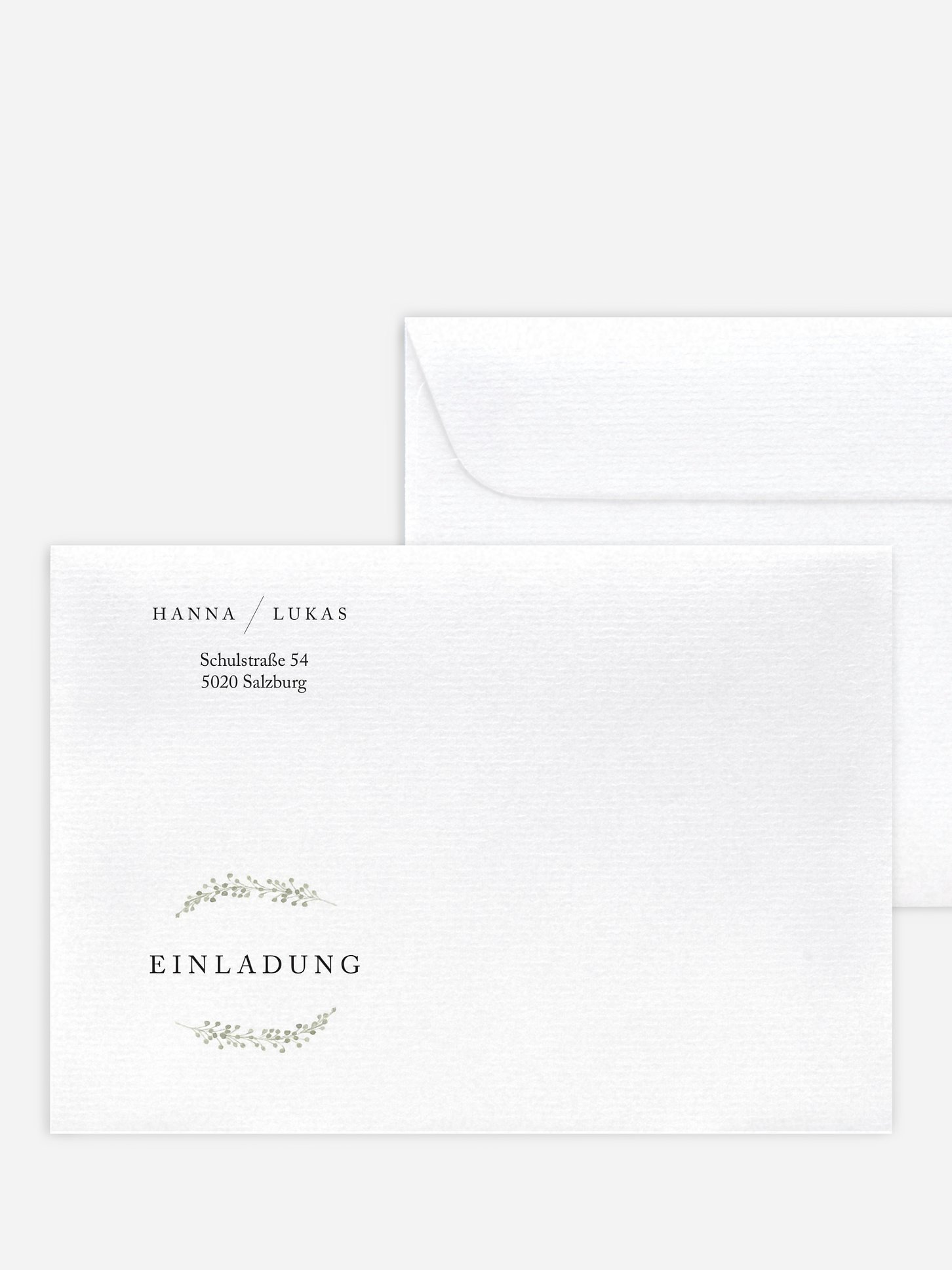 Briefumschlag mit Motiv Scandi Eucalyptus