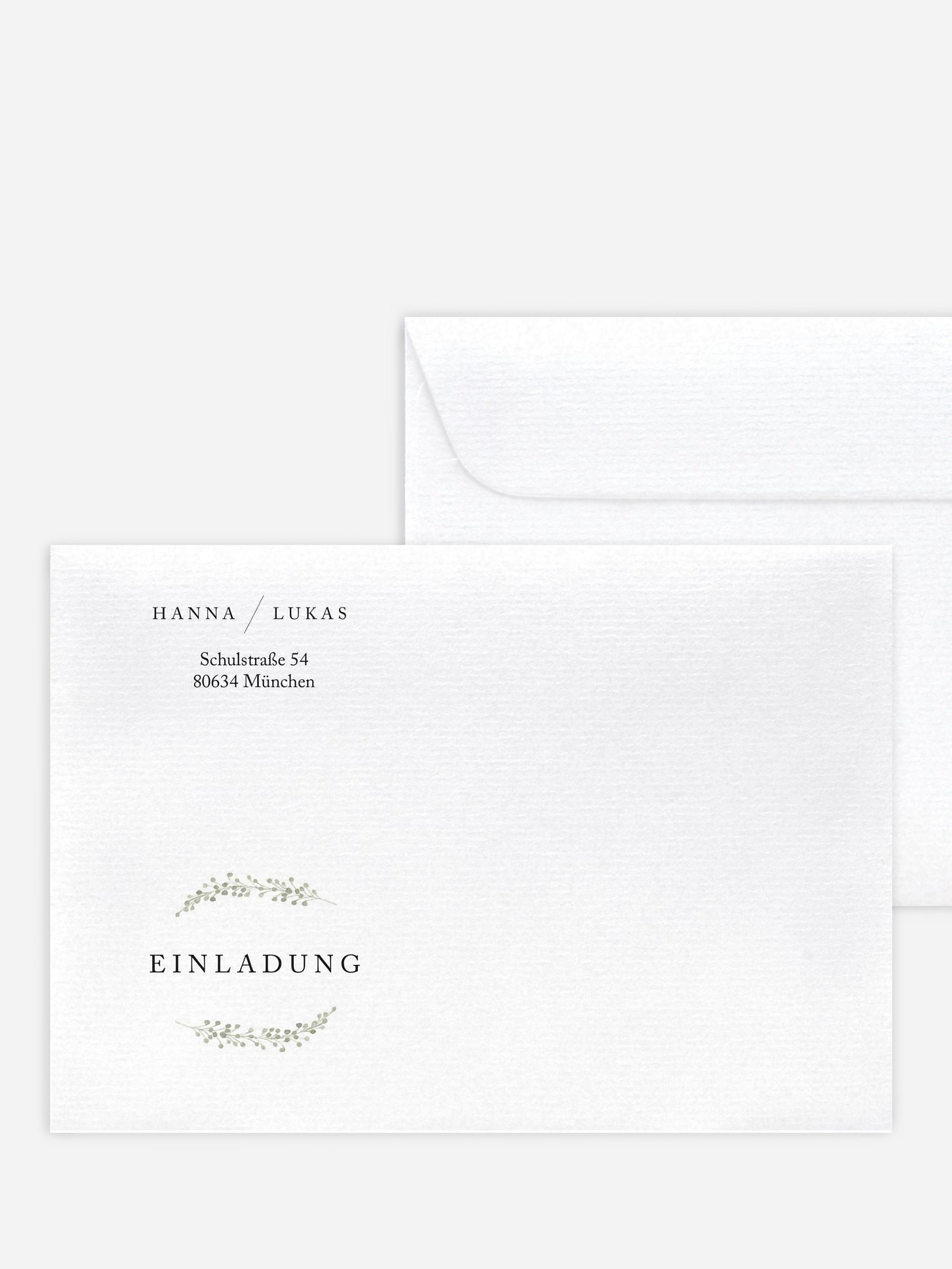 Briefumschlag mit Motiv Scandi Eucalyptus