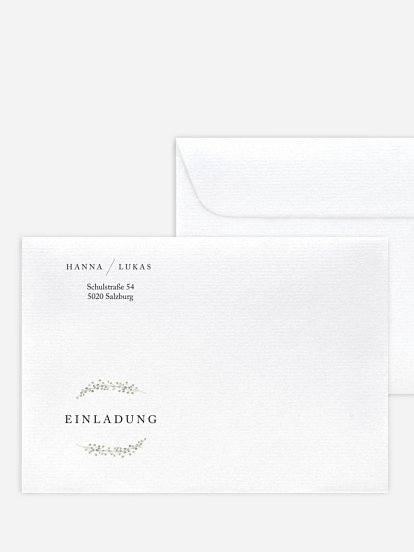 Briefumschlag mit Motiv Scandi Eucalyptus