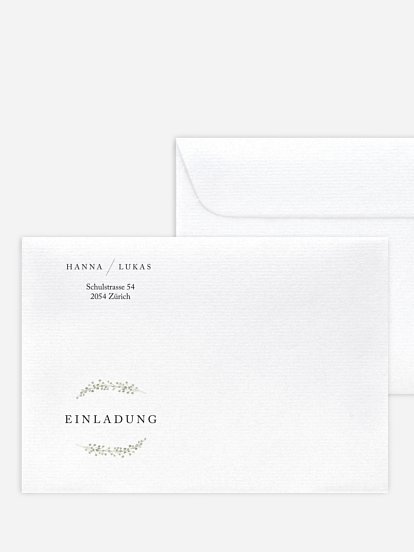 Briefumschlag mit Motiv Scandi Eucalyptus