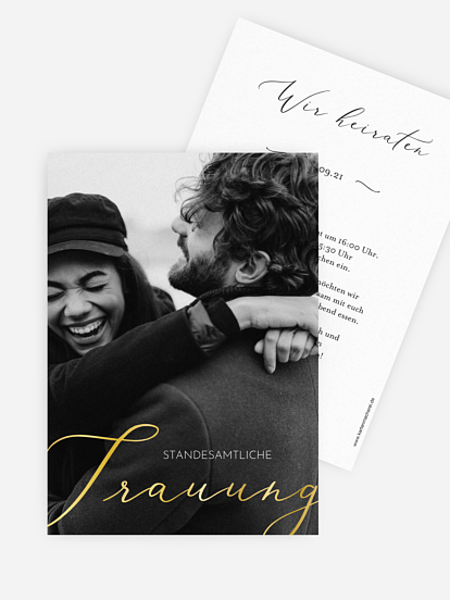 Hochzeitseinladung Standesamt Tiny Wedding