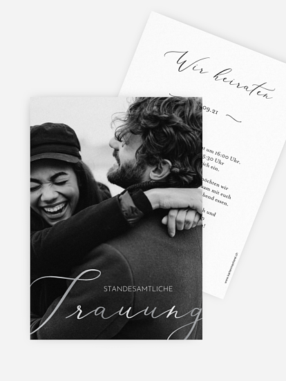 Hochzeitseinladung Standesamt Tiny Wedding