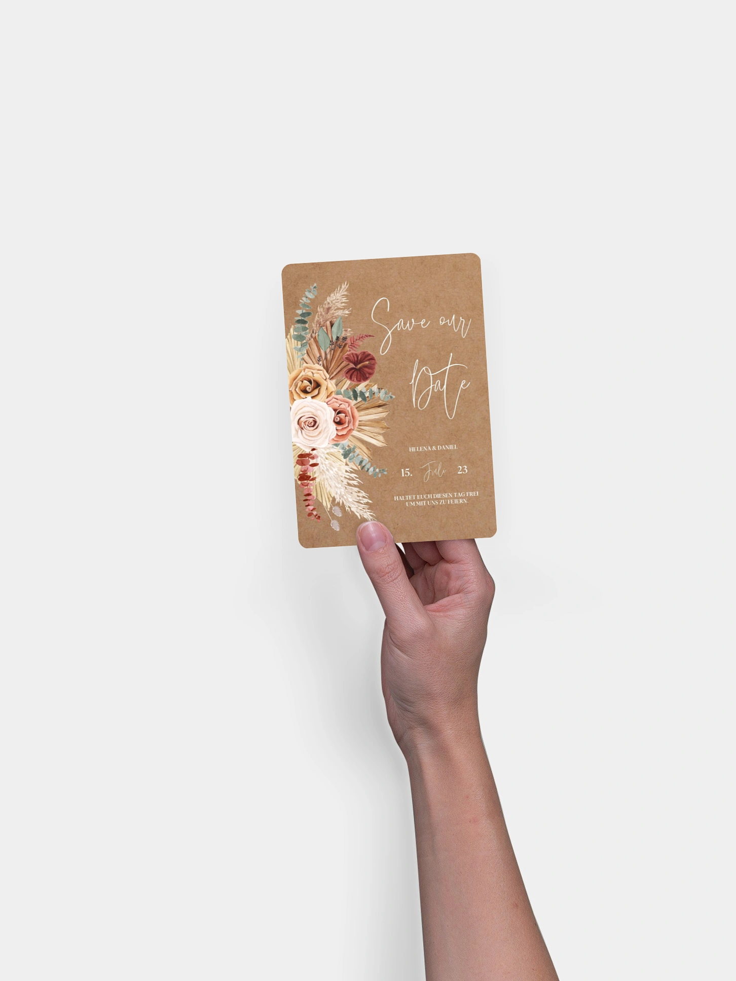 Save-the-Date Karte Bohemian Florals