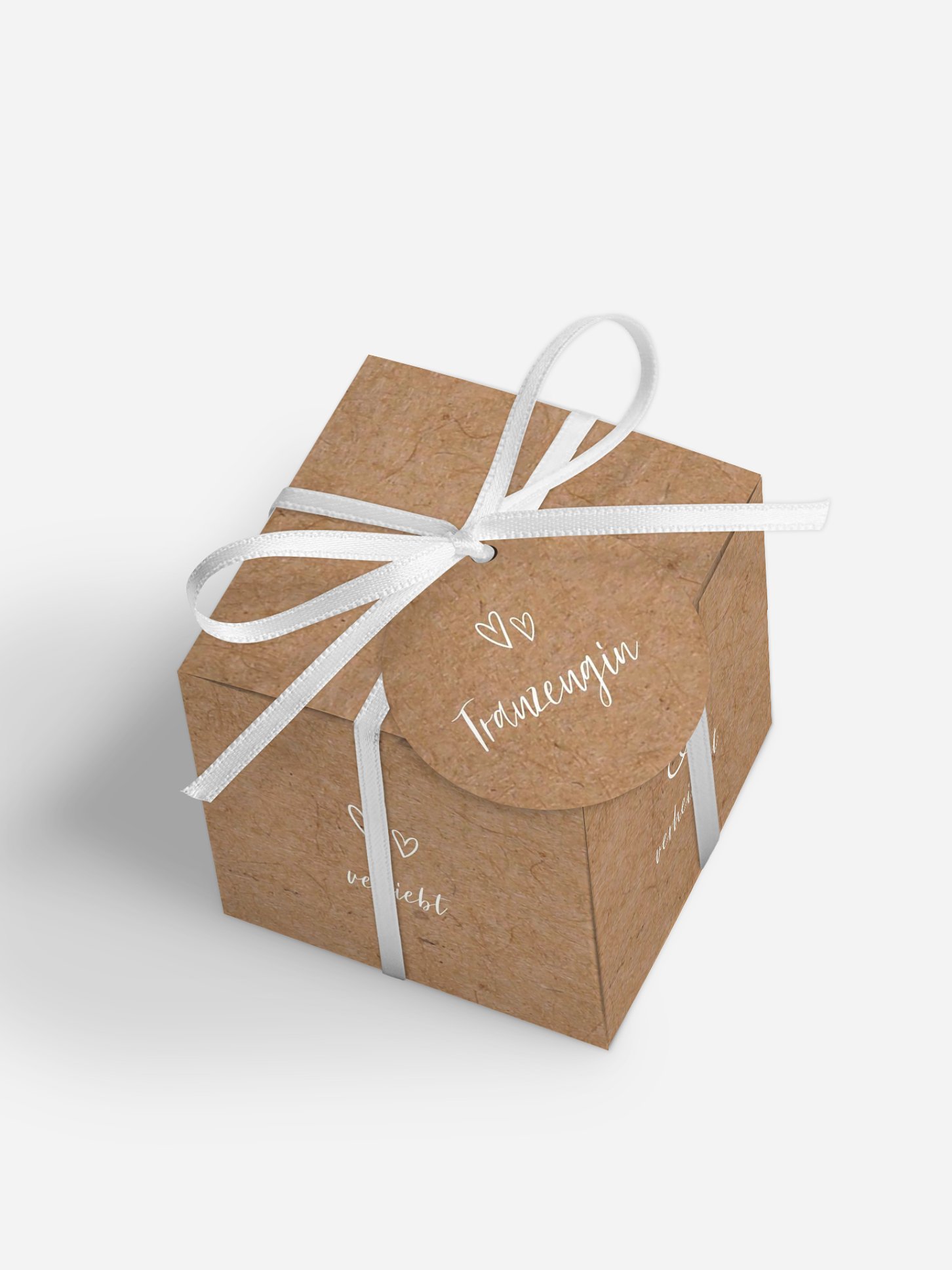 Gastgeschenkbox personalisiert Lovestory