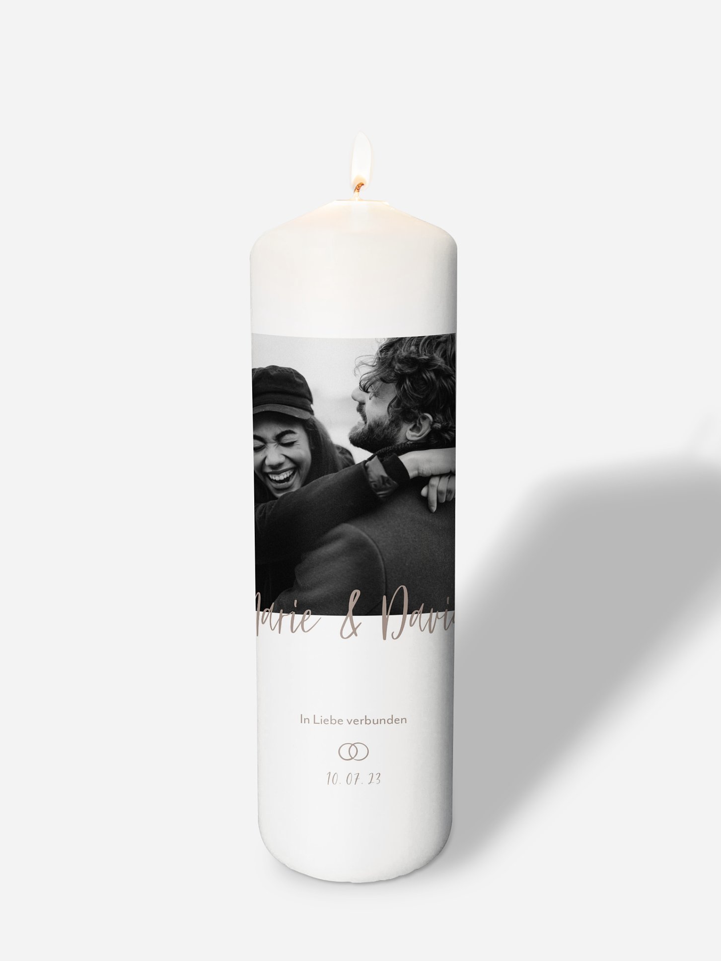 Hochzeitskerze Lovestory