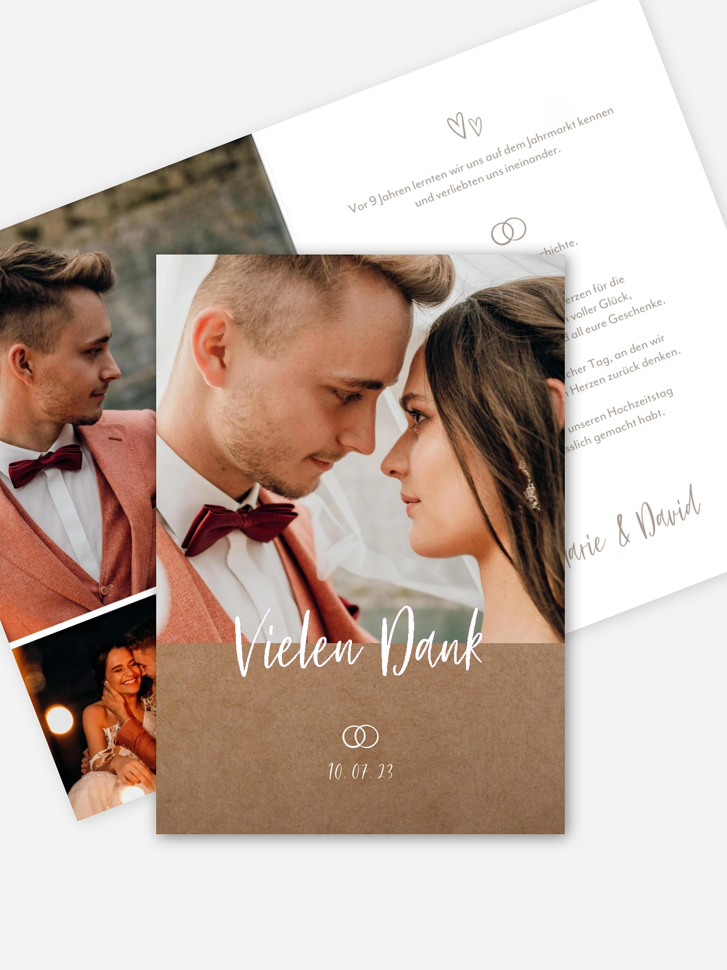 Dankeskarte Hochzeit Lovestory