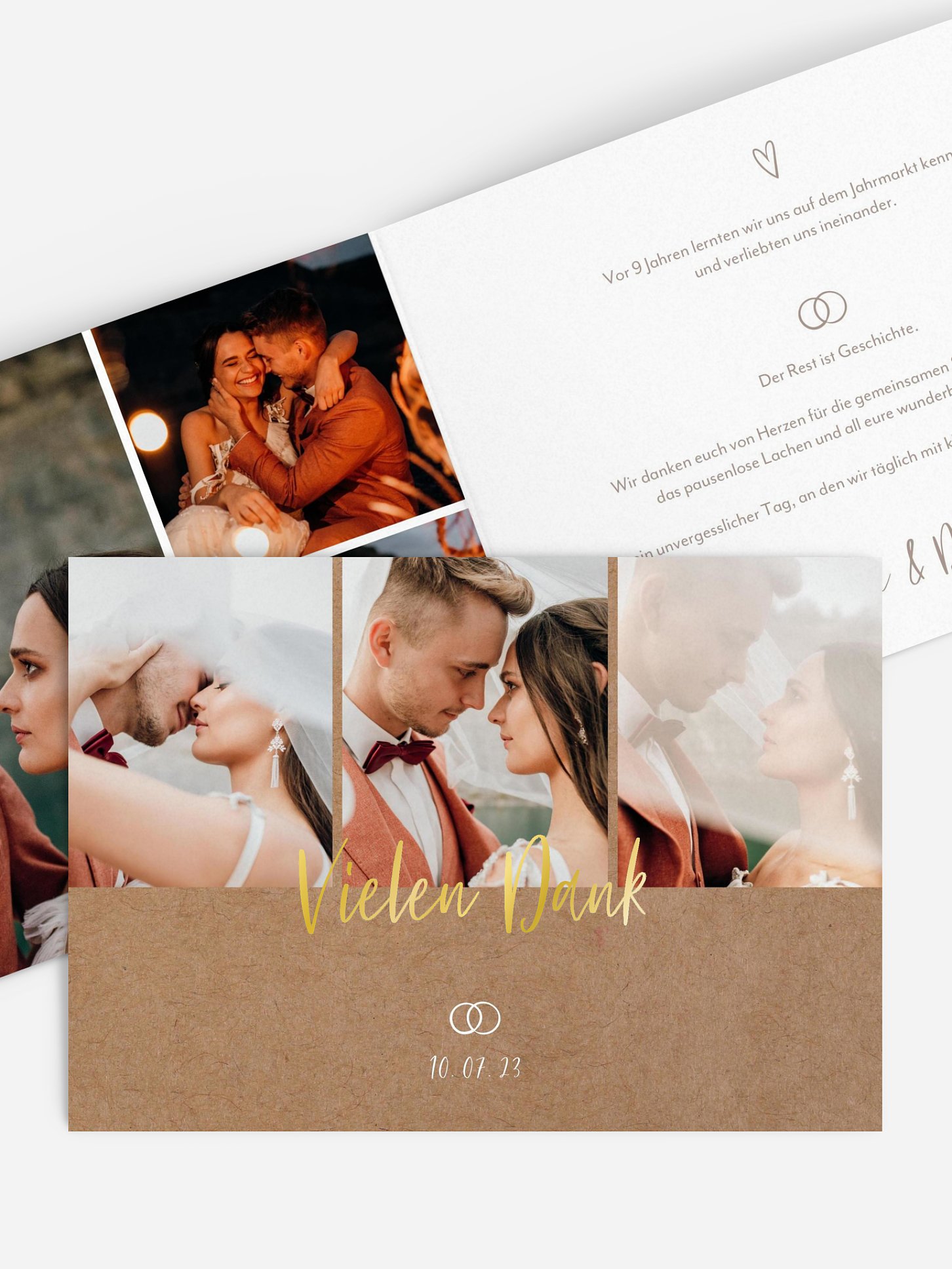 Dankeskarte Hochzeit Lovestory