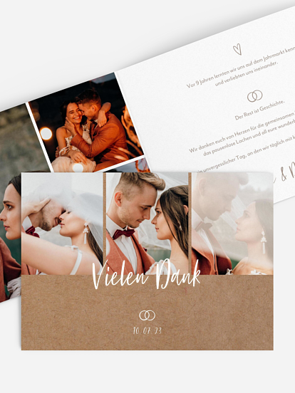 Dankeskarte Hochzeit Lovestory