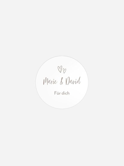 Geschenkaufkleber Hochzeit Lovestory
