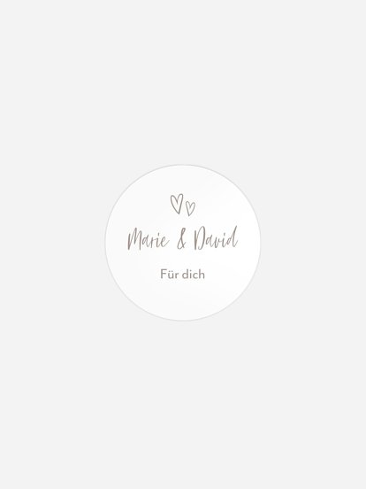 Geschenkaufkleber Hochzeit Lovestory