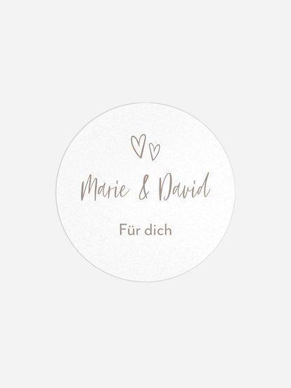 Geschenkaufkleber Hochzeit Lovestory