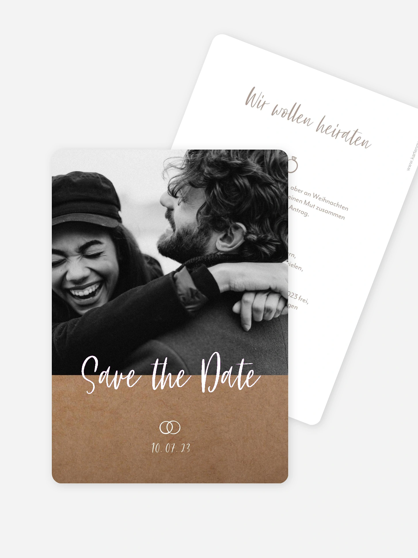 Save-the-Date Karte Lovestory