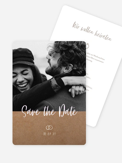Save-the-Date Karte Lovestory