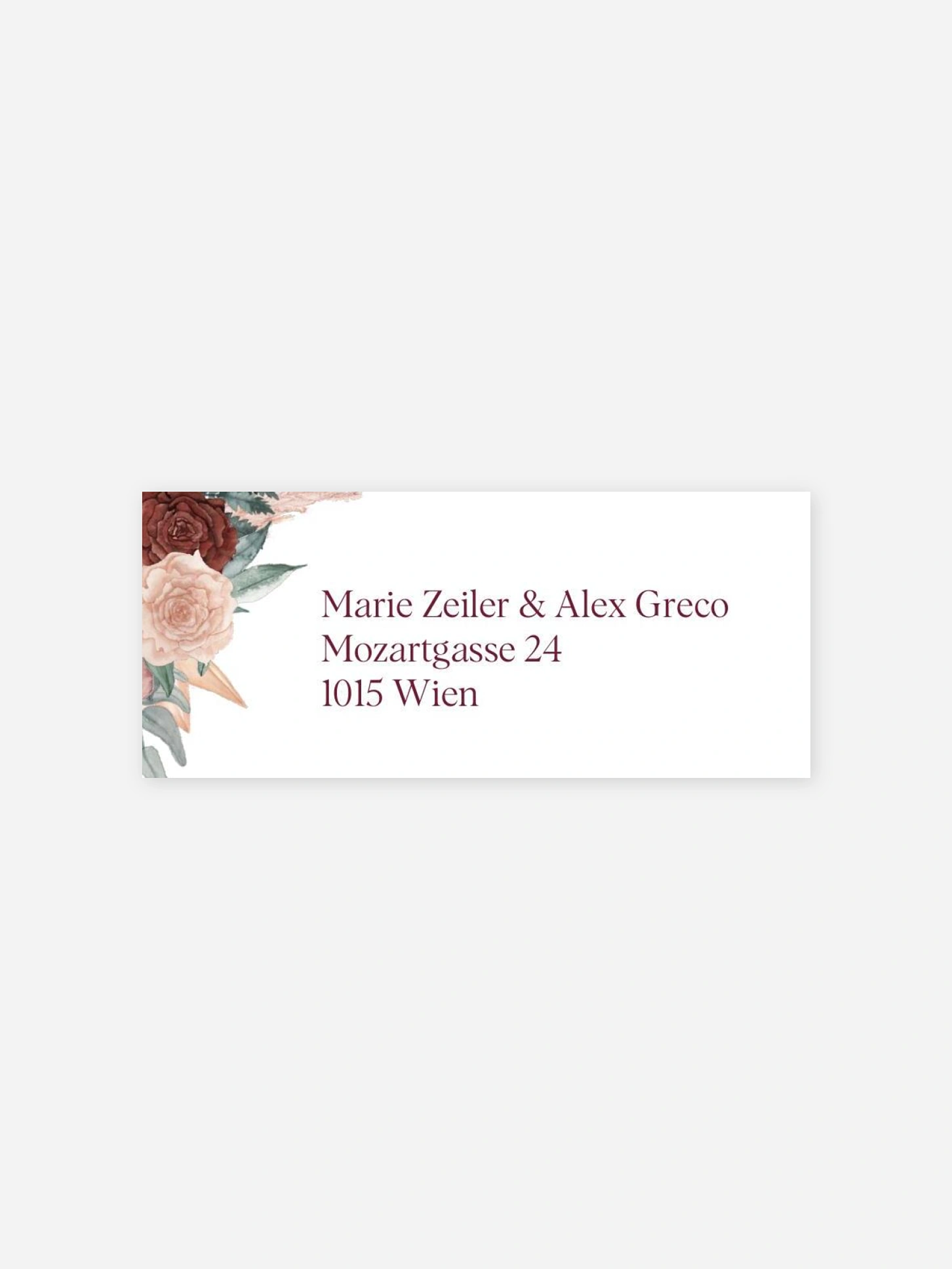 Absenderaufkleber Hochzeit Modern Boho