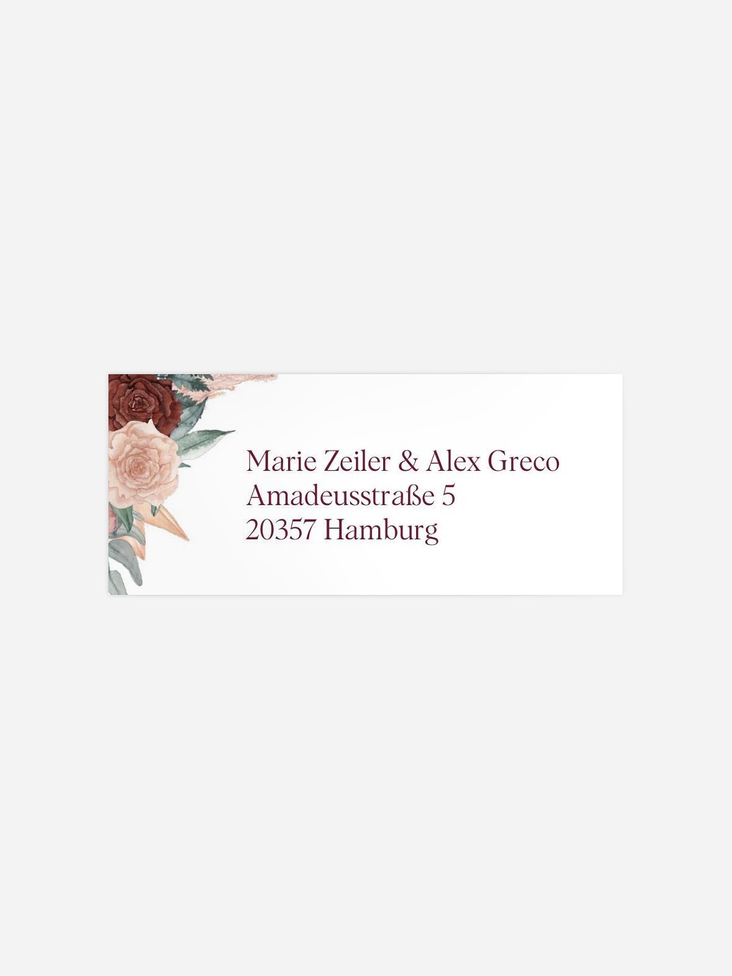 Absenderaufkleber Hochzeit Modern Boho