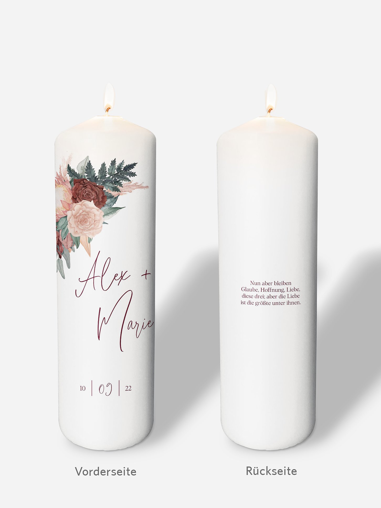 Hochzeitskerze Modern Boho