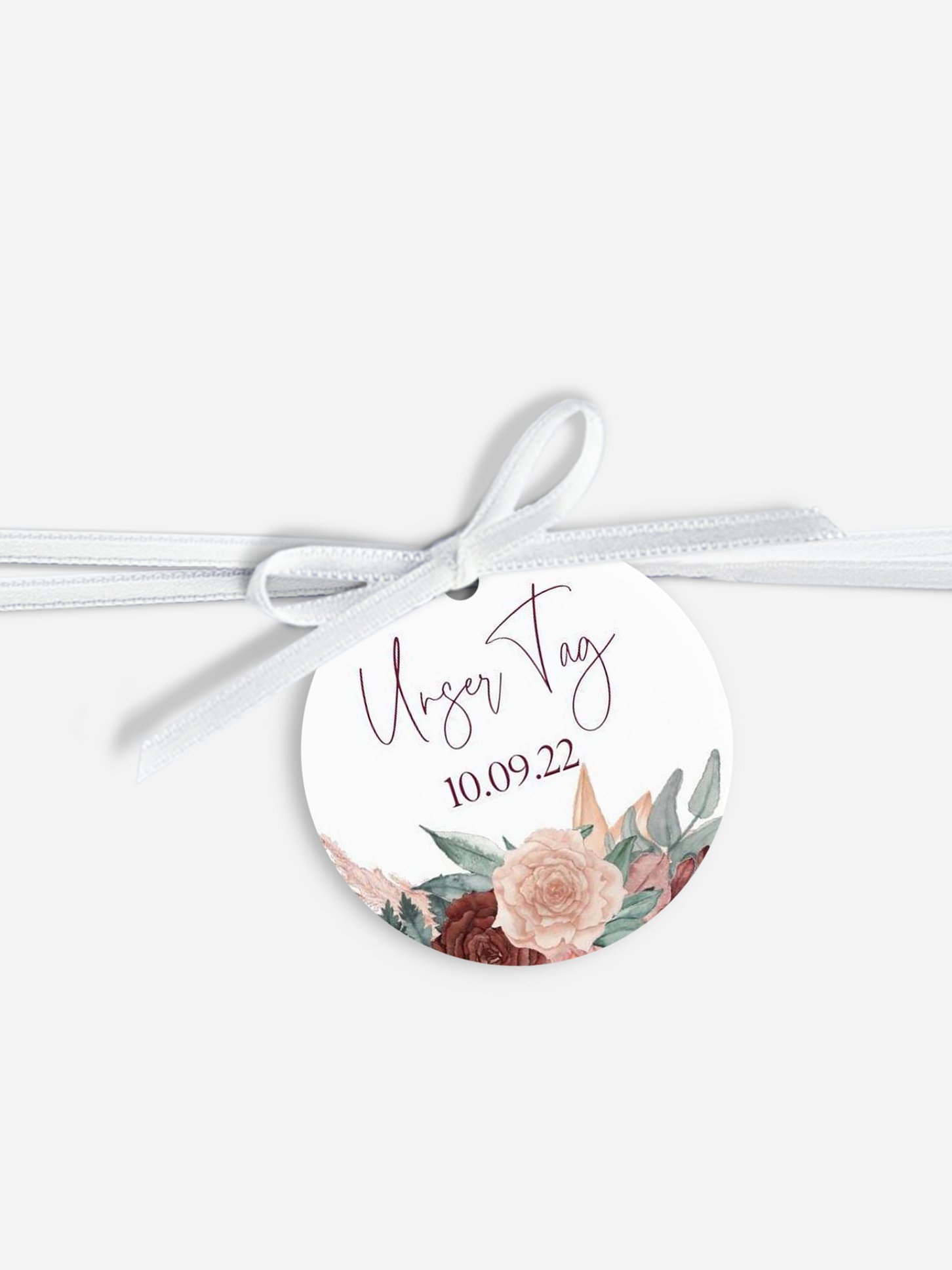 Anhänger mit Band zur Hochzeit Modern Boho