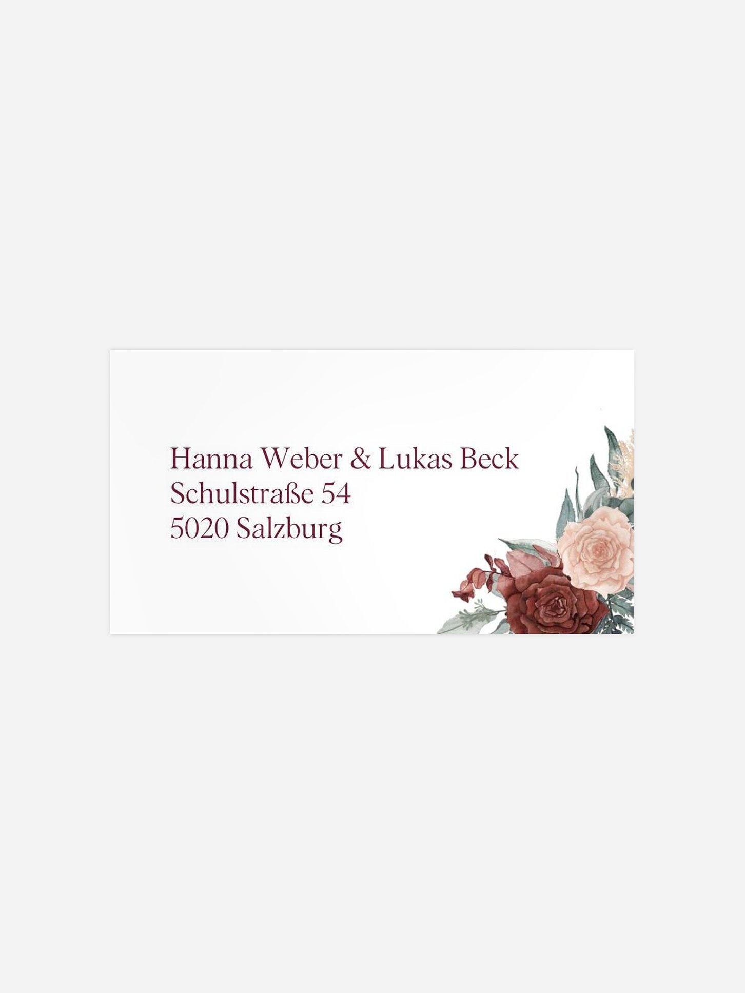 Empfängeraufkleber Hochzeit Modern Boho