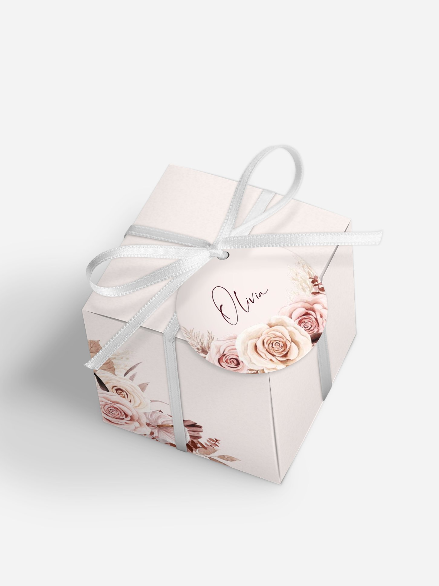 Gastgeschenkbox personalisiert Terracotta Love