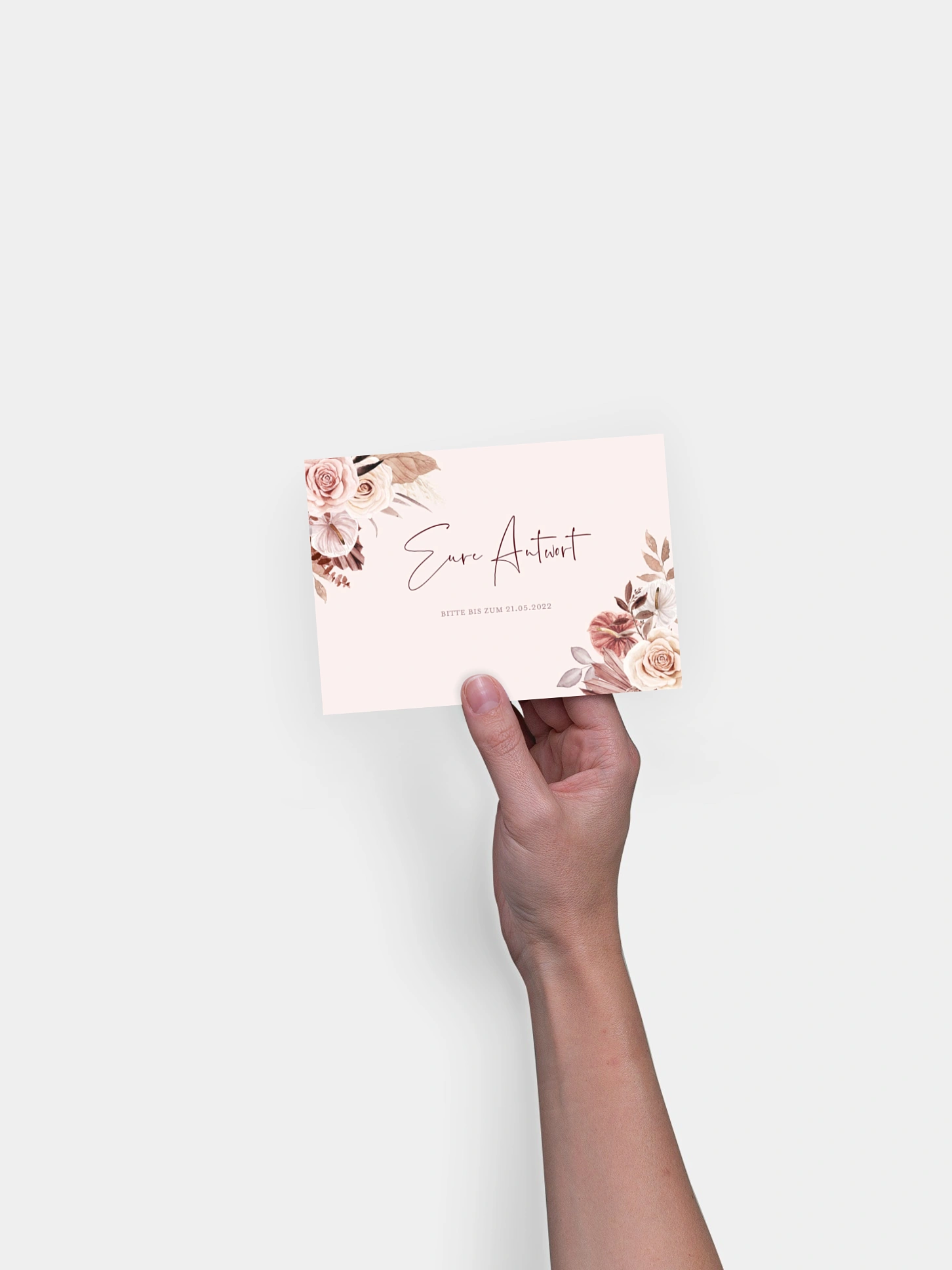 Antwortkarte Hochzeit Terracotta Love