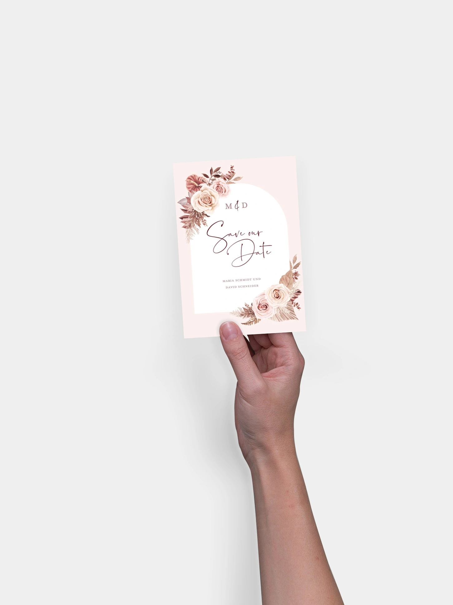 Save-the-Date Karte Terracotta Love
