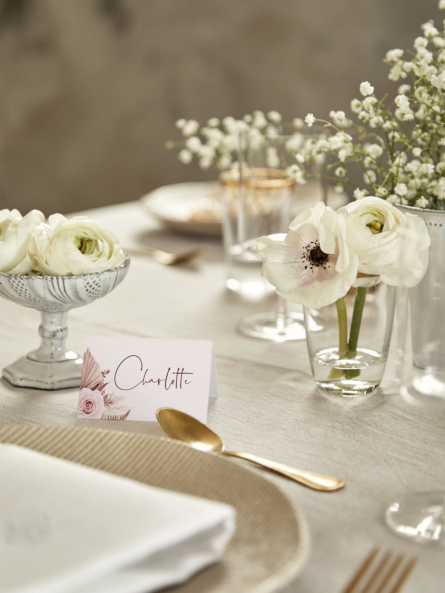 Tischkarte Hochzeit Terracotta Love