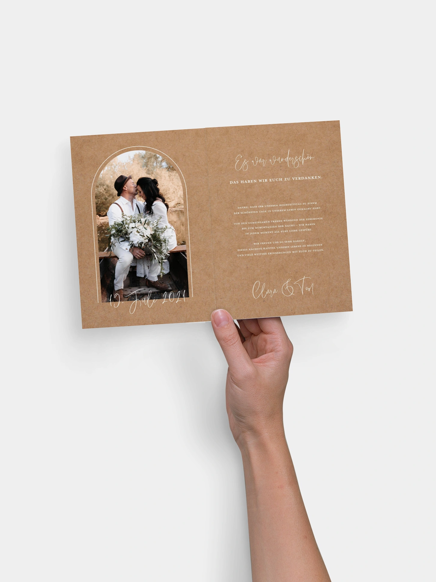 Dankeskarte Hochzeit Love Adventure