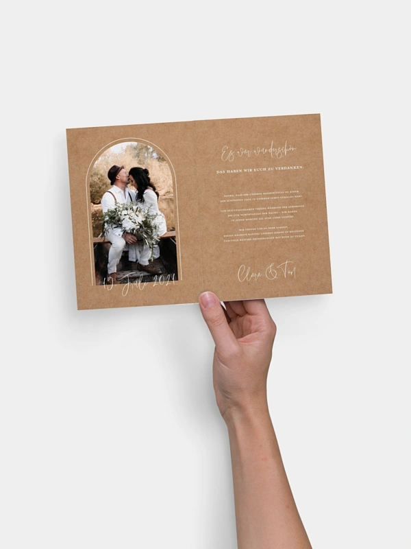 Dankeskarte Hochzeit Love Adventure