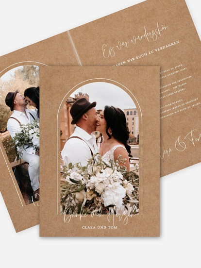Dankeskarte Hochzeit Love Adventure