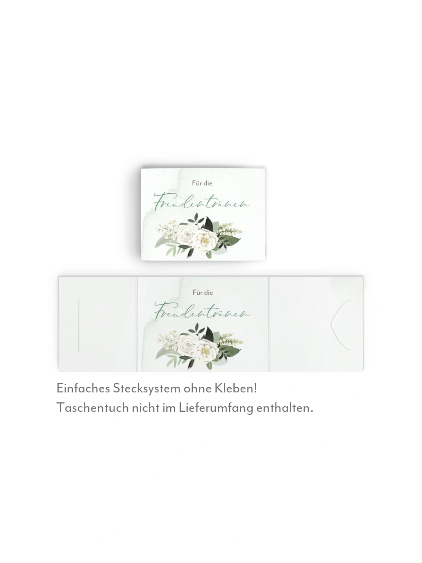 Freudentränen-Taschentücher White Roses