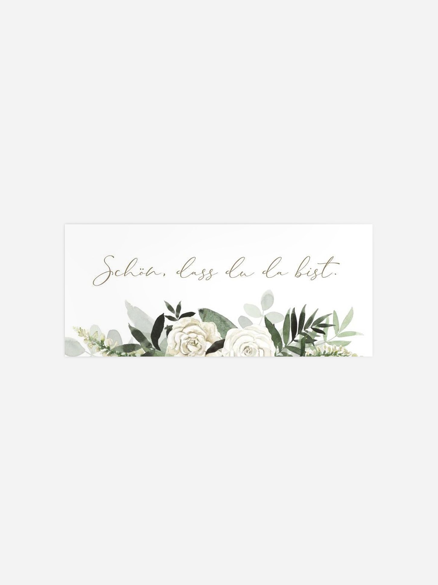 Geschenkaufkleber Hochzeit White Roses