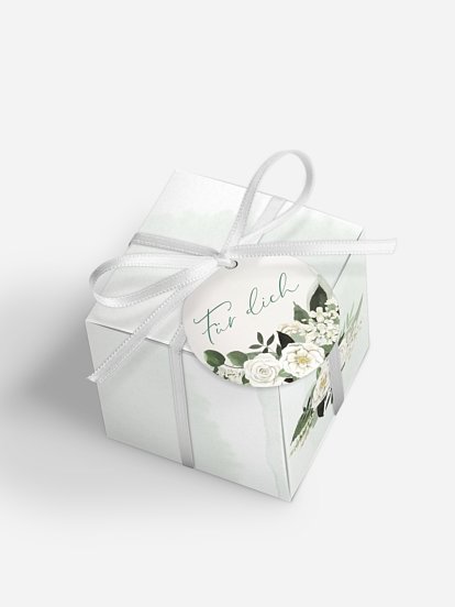 Gastgeschenkbox White Roses