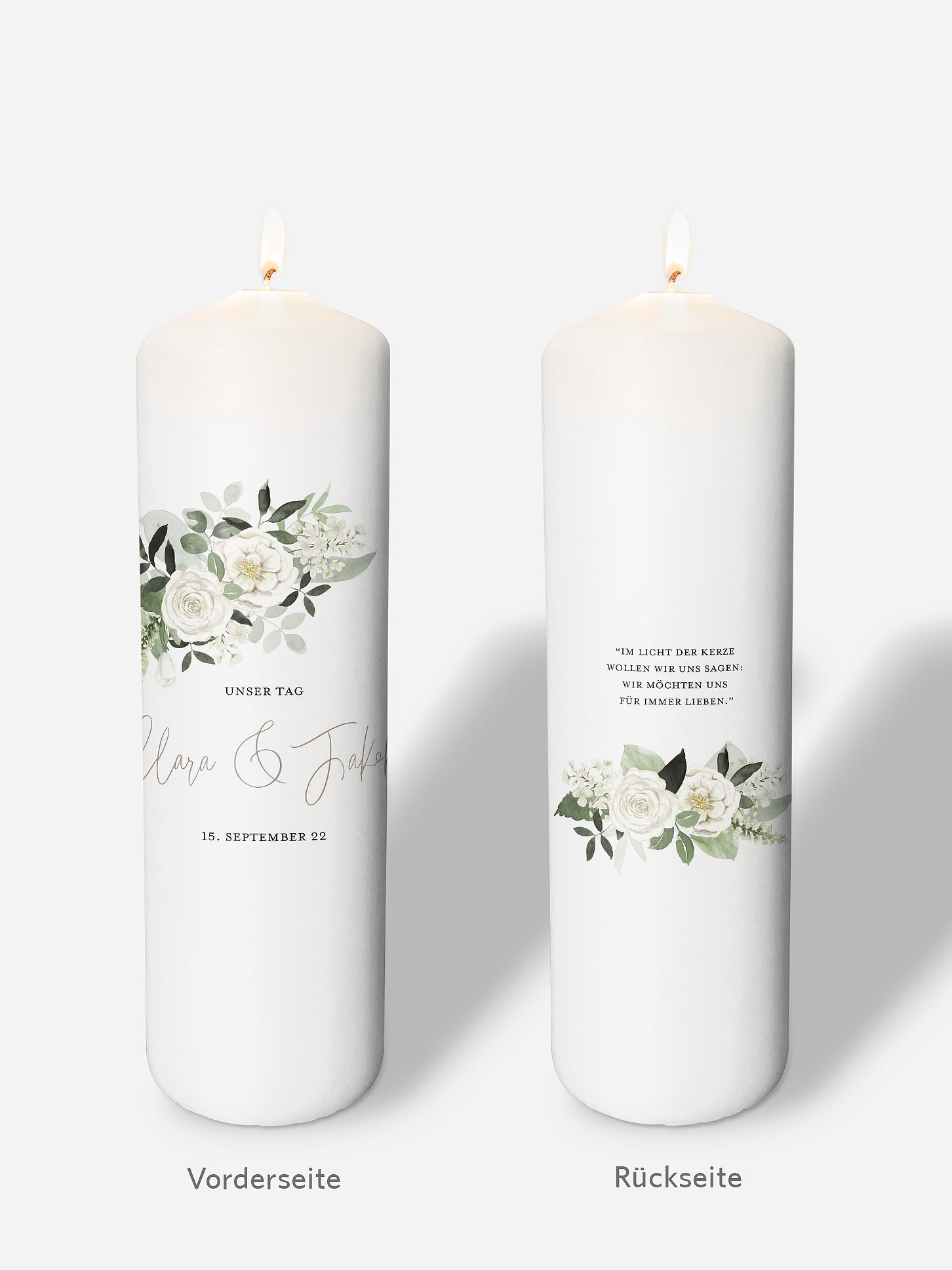 Hochzeitskerze White Bouquet