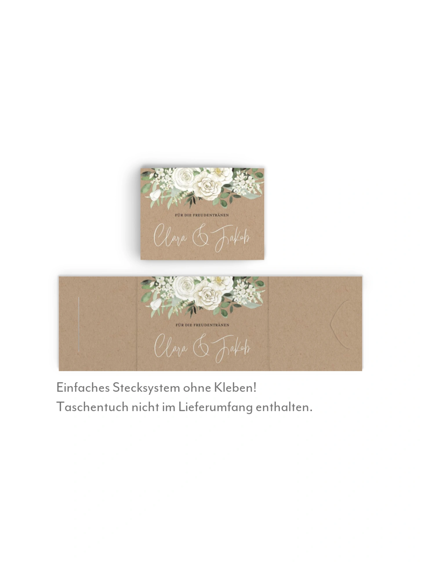 Freudentränen-Taschentücher White Bouquet
