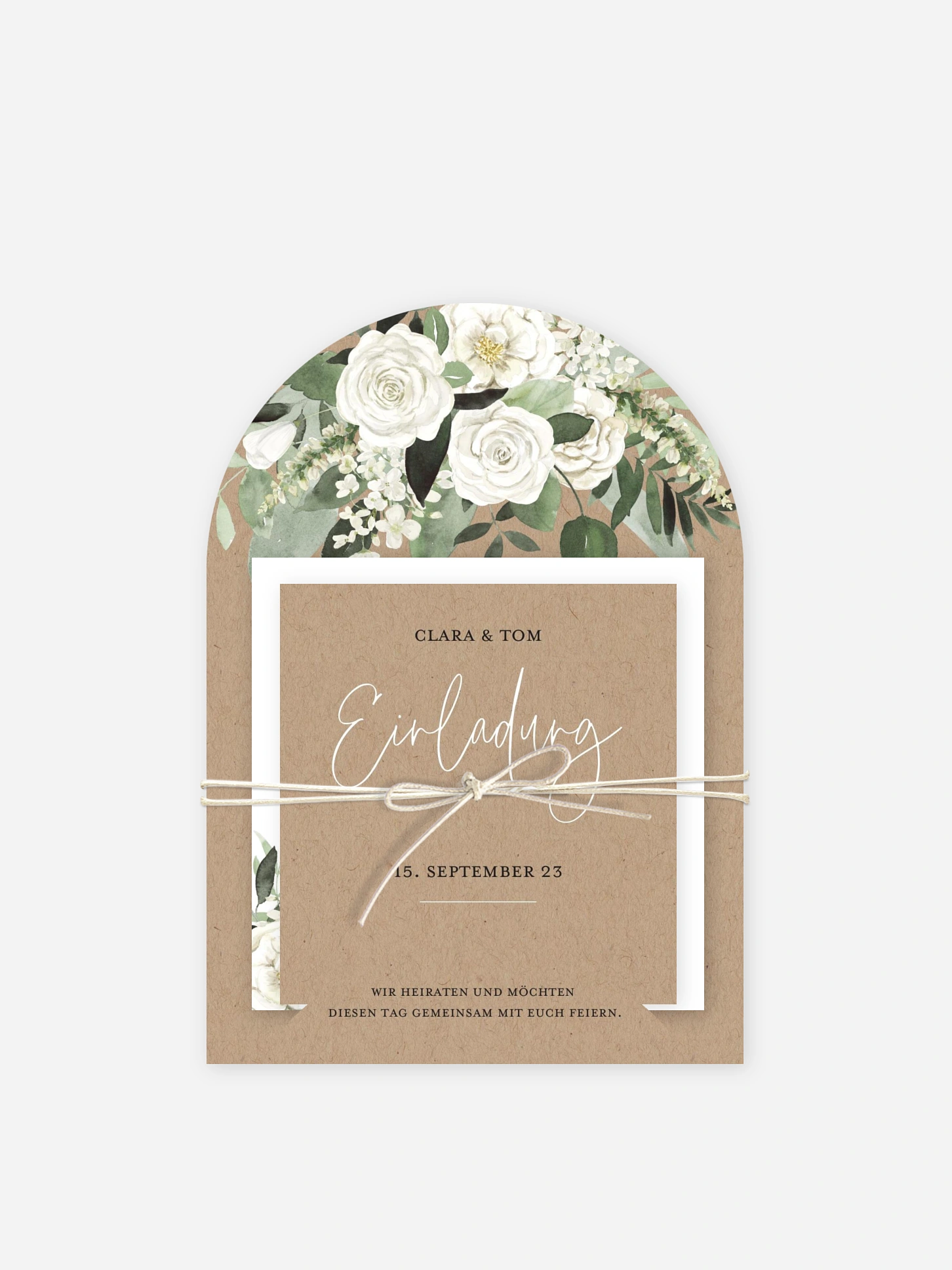 Hochzeitseinladung White Bouquet