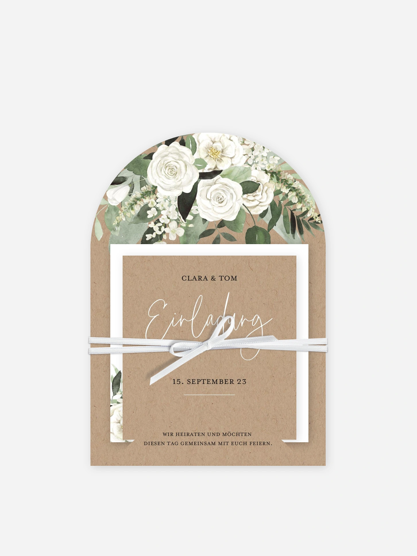 Hochzeitseinladung White Bouquet