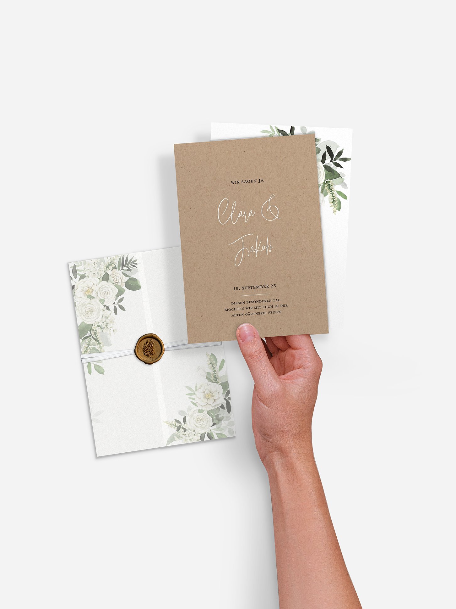 Hochzeitseinladung White Bouquet