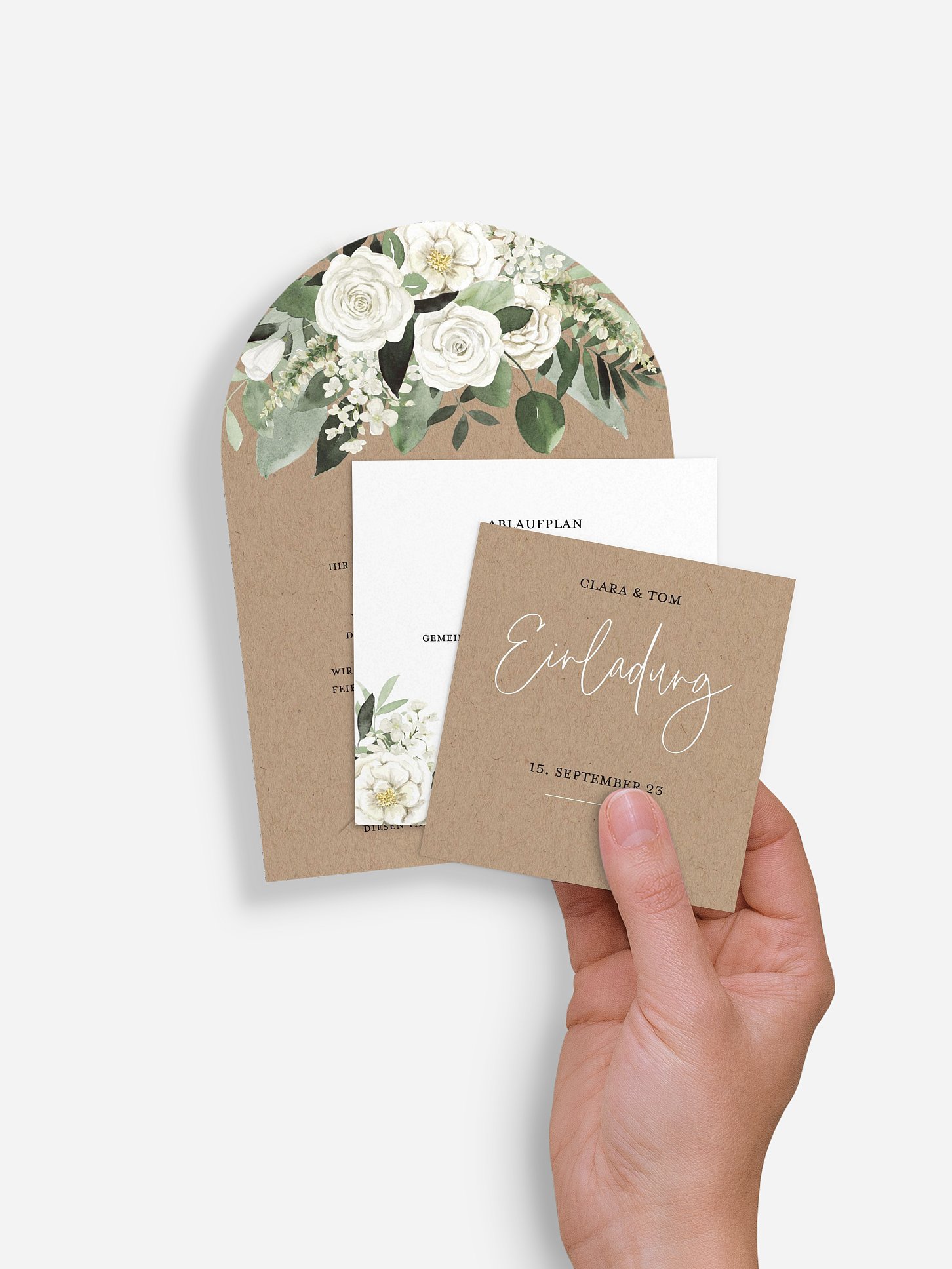 Hochzeitseinladung White Bouquet