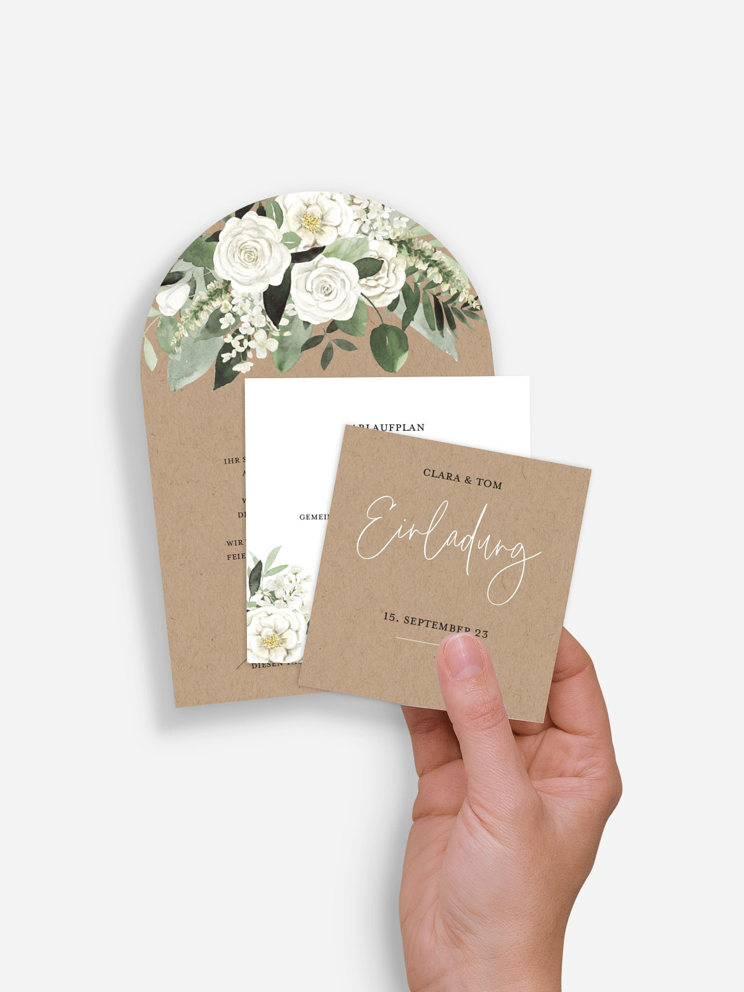 Hochzeitseinladung White Bouquet