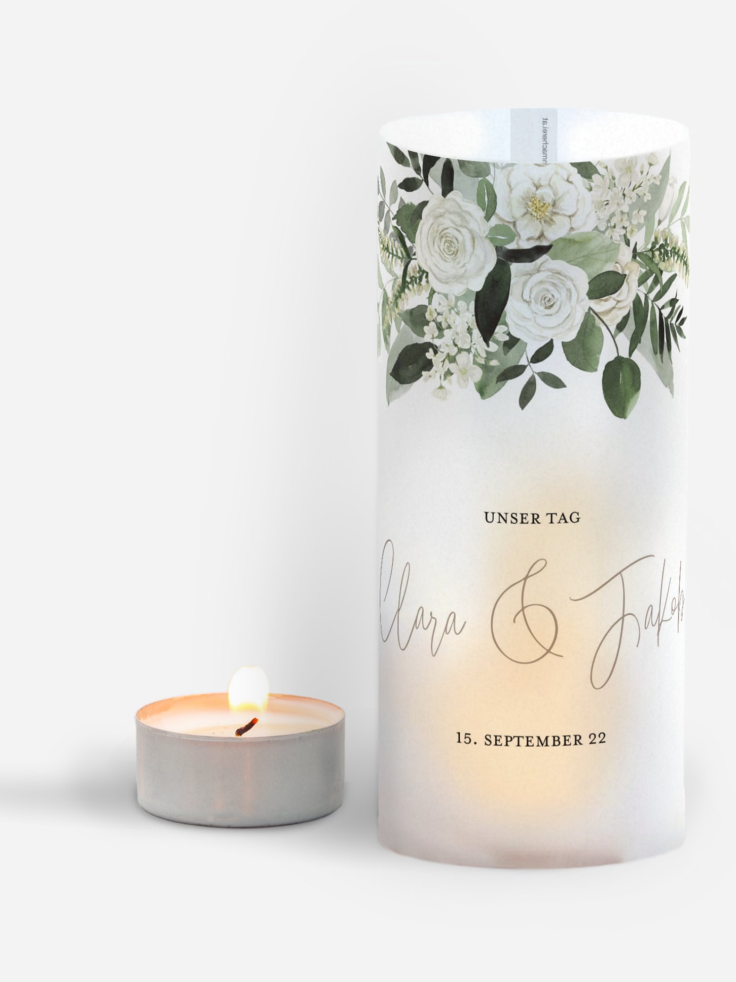 Windlichter White Bouquet