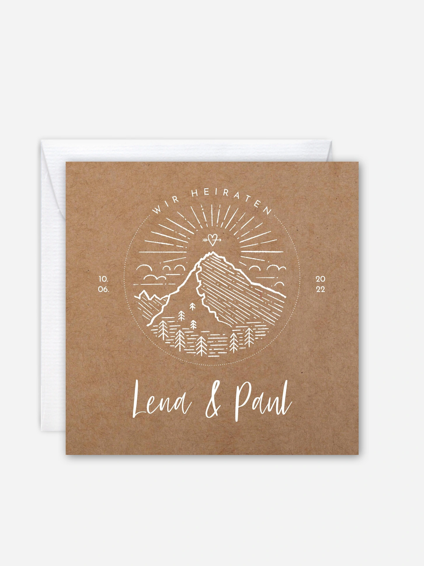 Hochzeitseinladung Mountain Love