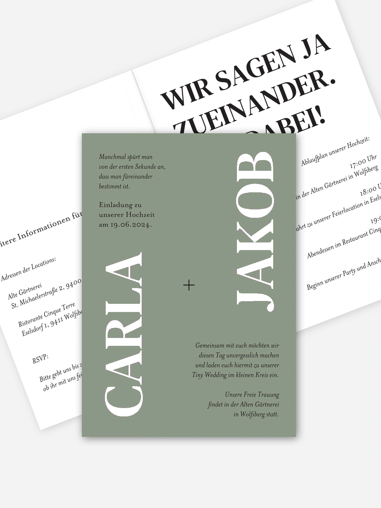 Hochzeitseinladung Forever You and Me