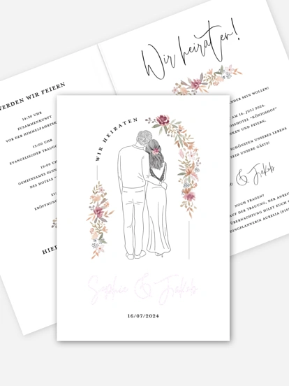 Hochzeitseinladung Soulmates