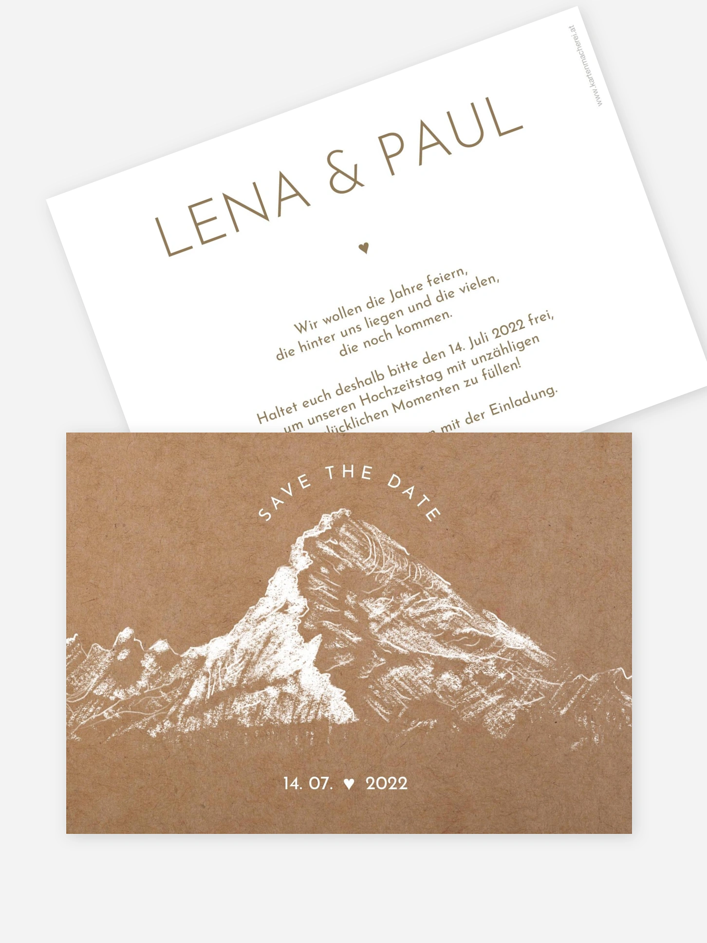 Save-the-Date Karte Wanderlust