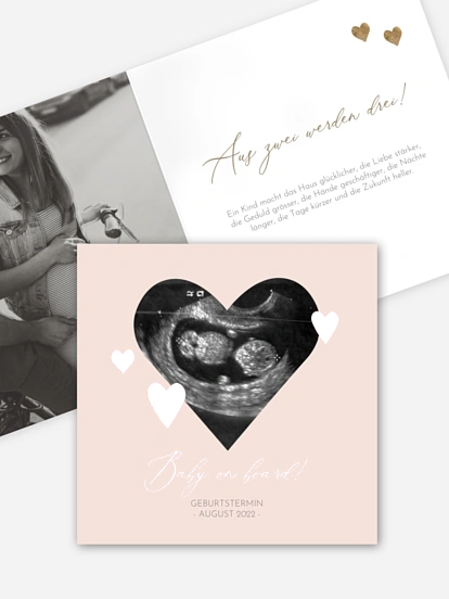Schwangerschaftskarten Deep Love