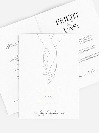 Einladungskarten zur Standesamtlichen Hochzeit