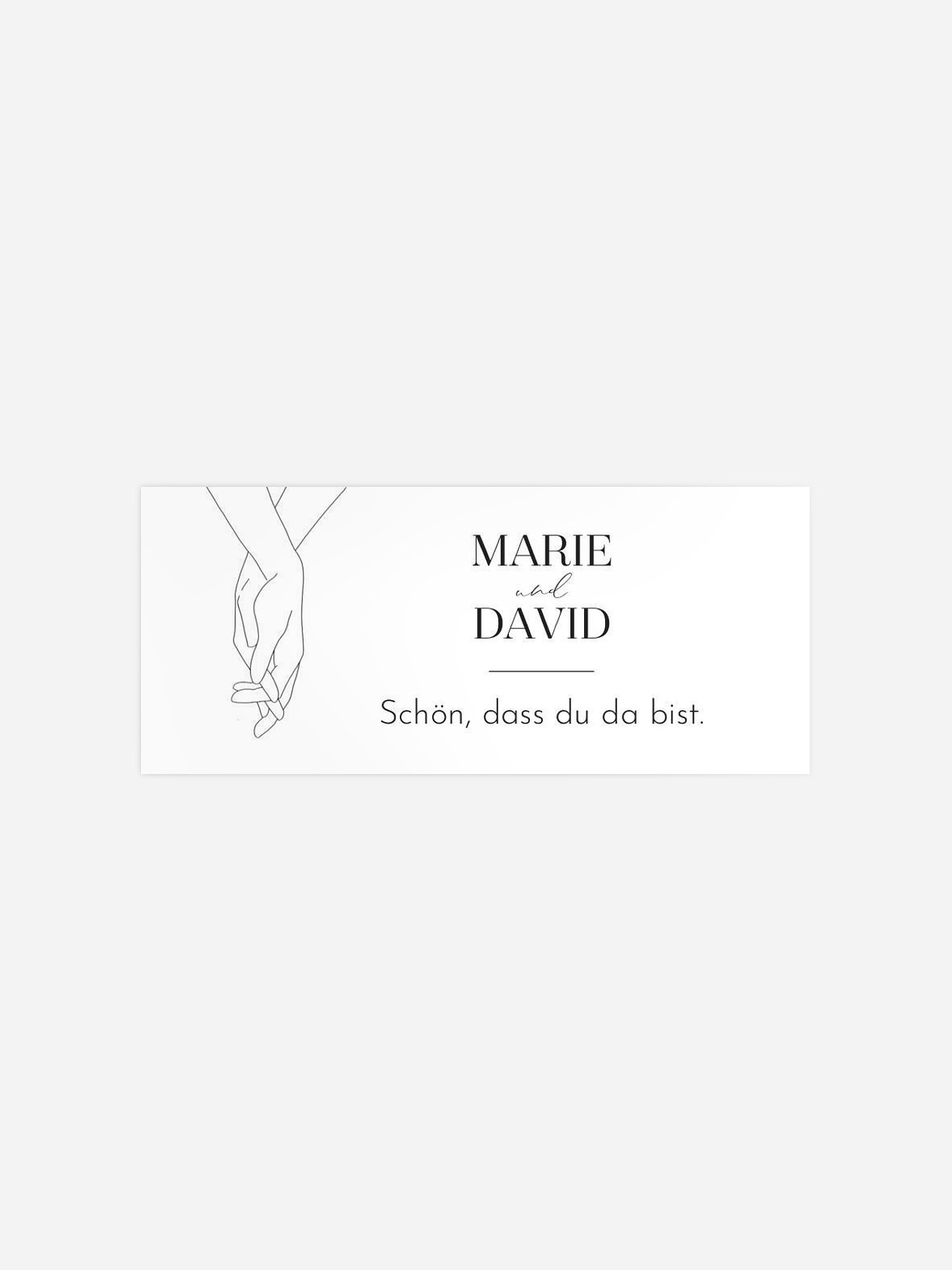 Geschenkaufkleber Hochzeit Hold Me