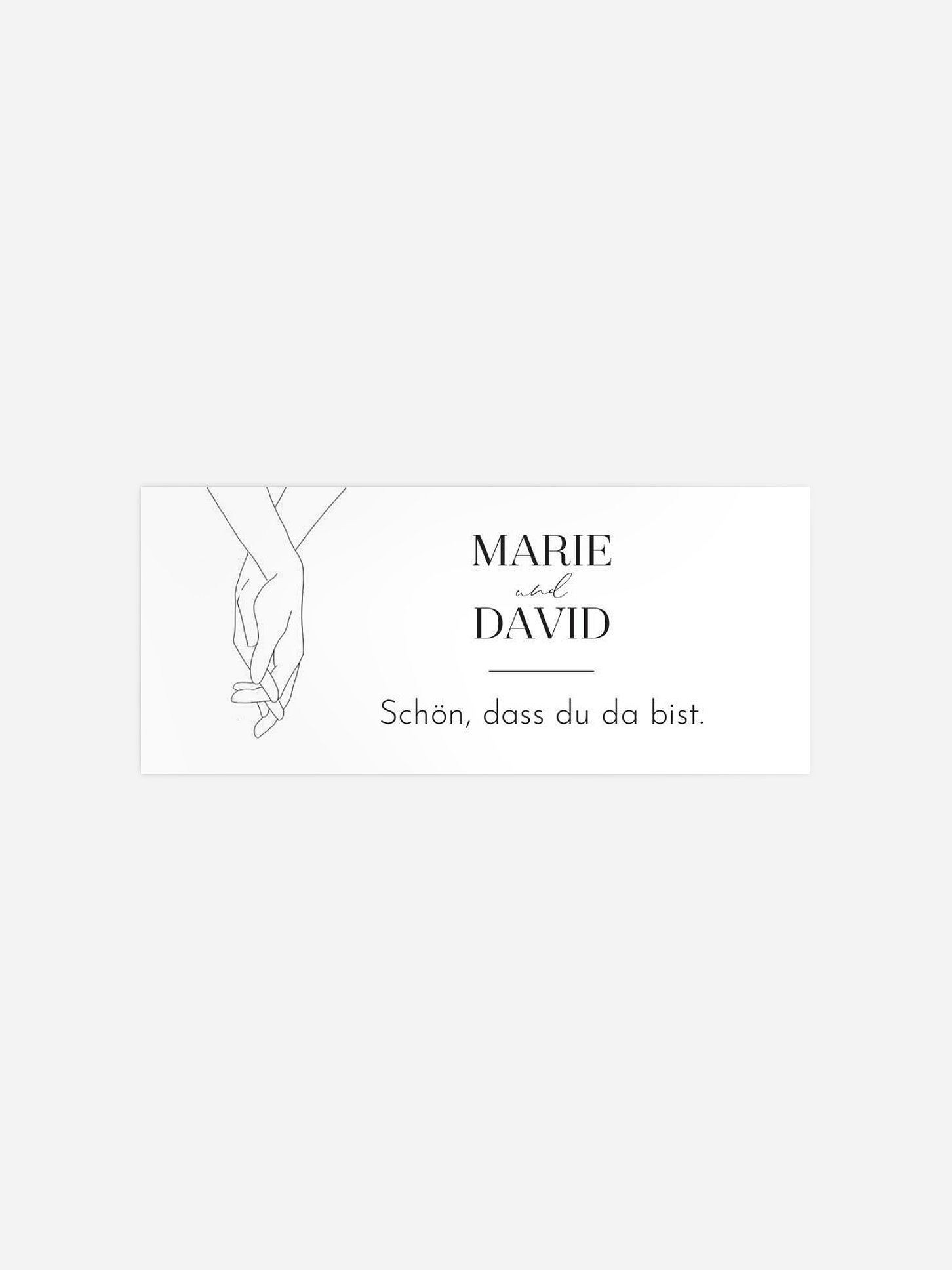 Geschenkaufkleber Hochzeit Hold Me