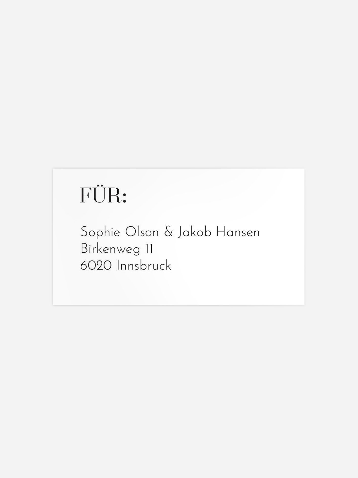 Empfängeraufkleber Hochzeit Hold Me