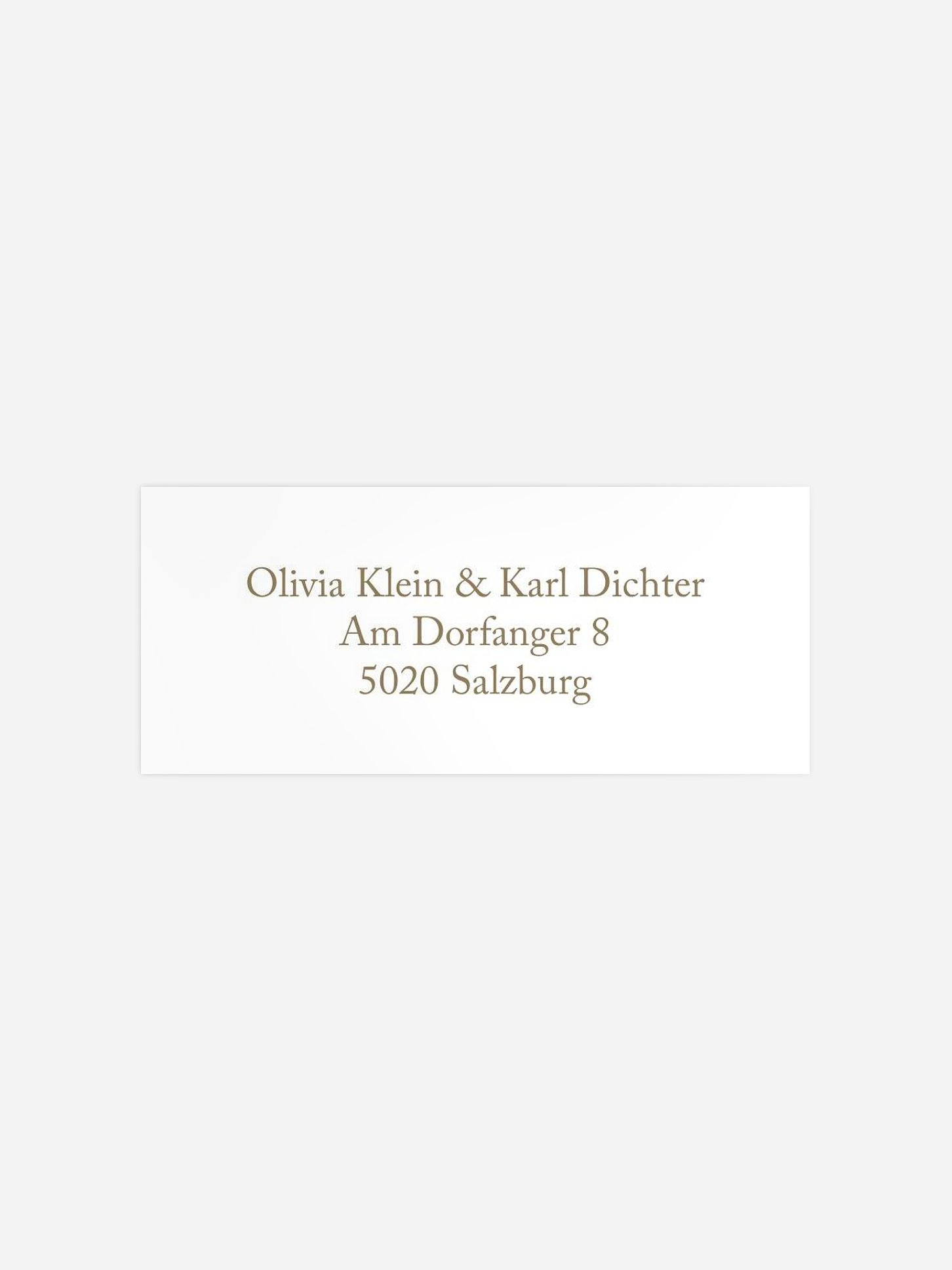 Absenderaufkleber Hochzeit Romantic Heart